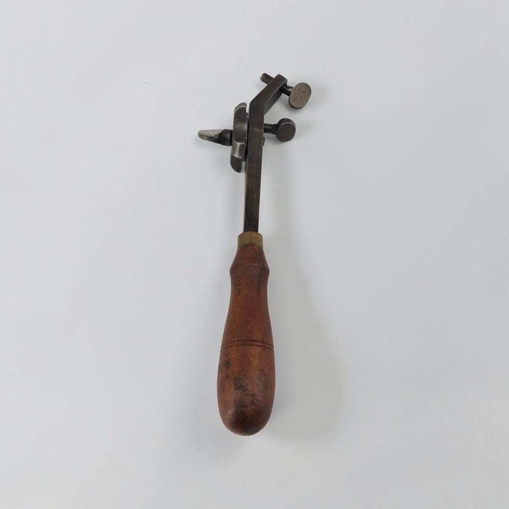 Antique Stillman Style Saw Set Tool 1848 Patent Type Wood Handle Brass Ferrule